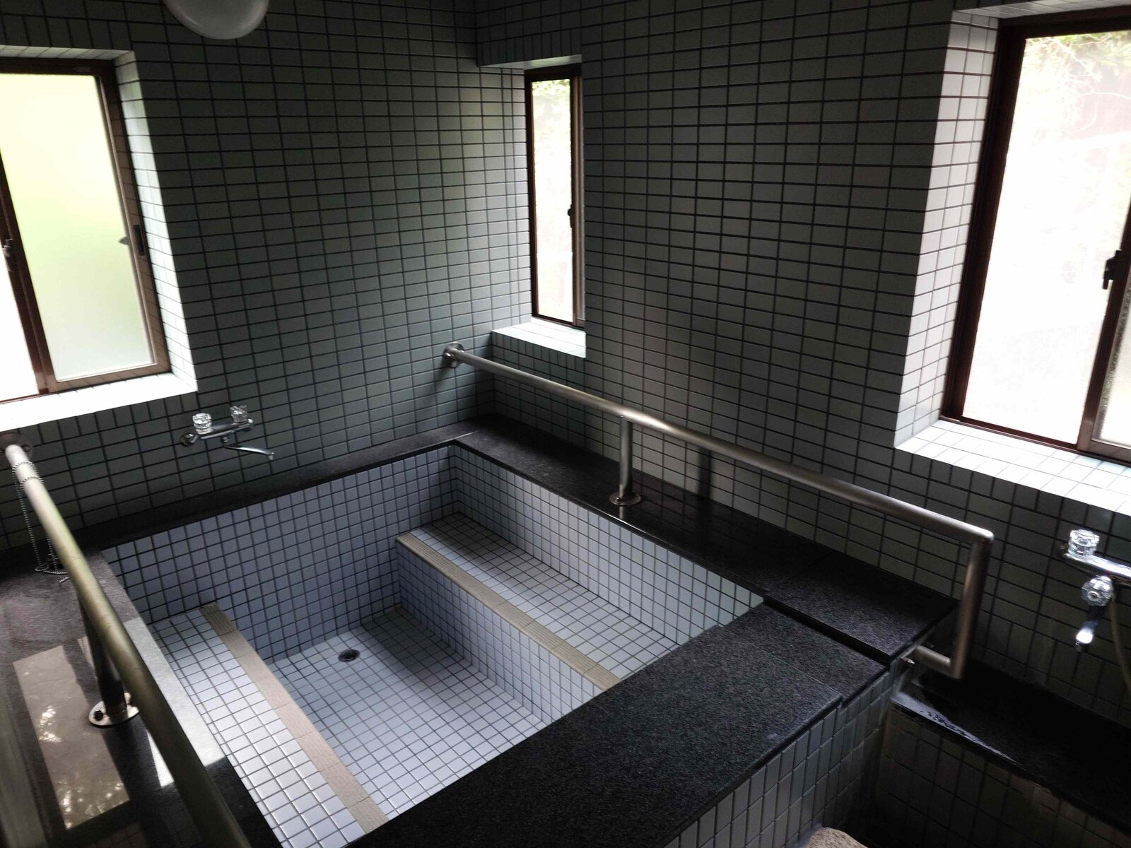 Natural spring bathroom Guest House Kurotaki
