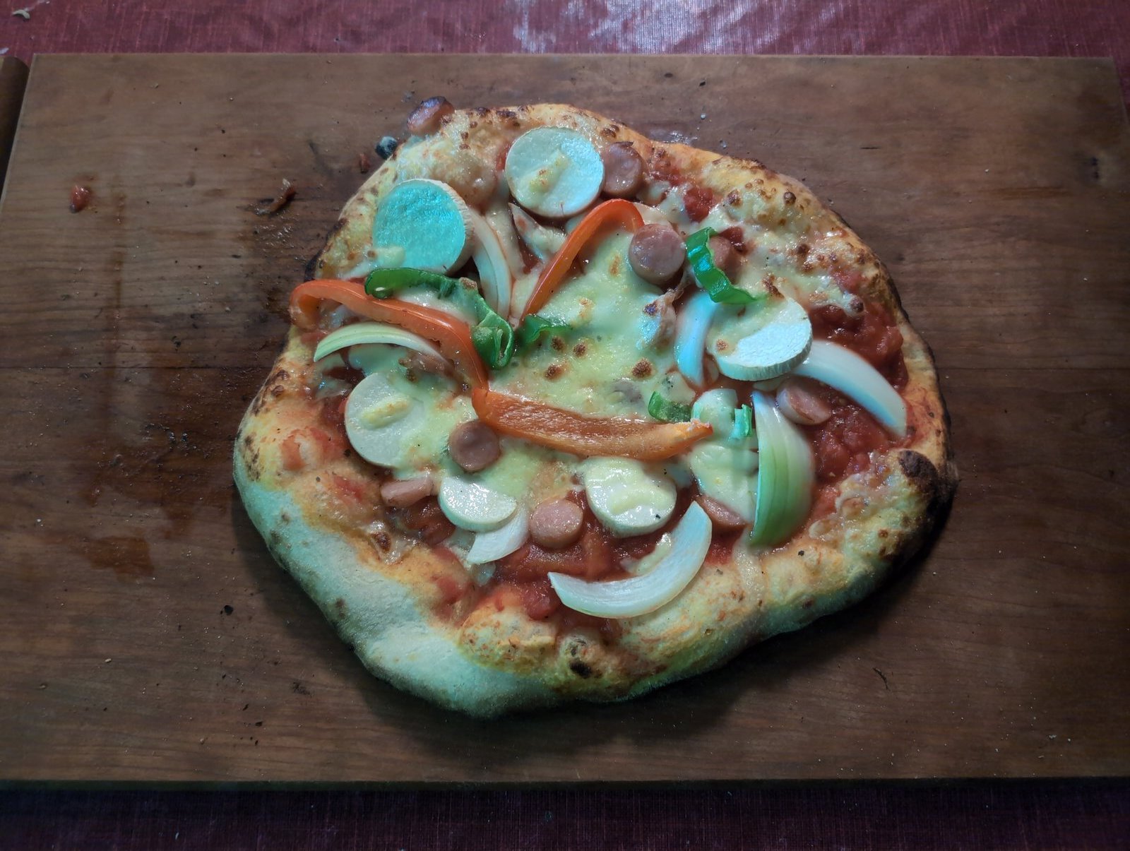 Pizza baked at Guest House Kurotaki