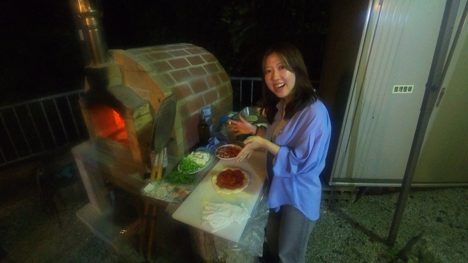 Pizza making experience at Guest House Kurotaki