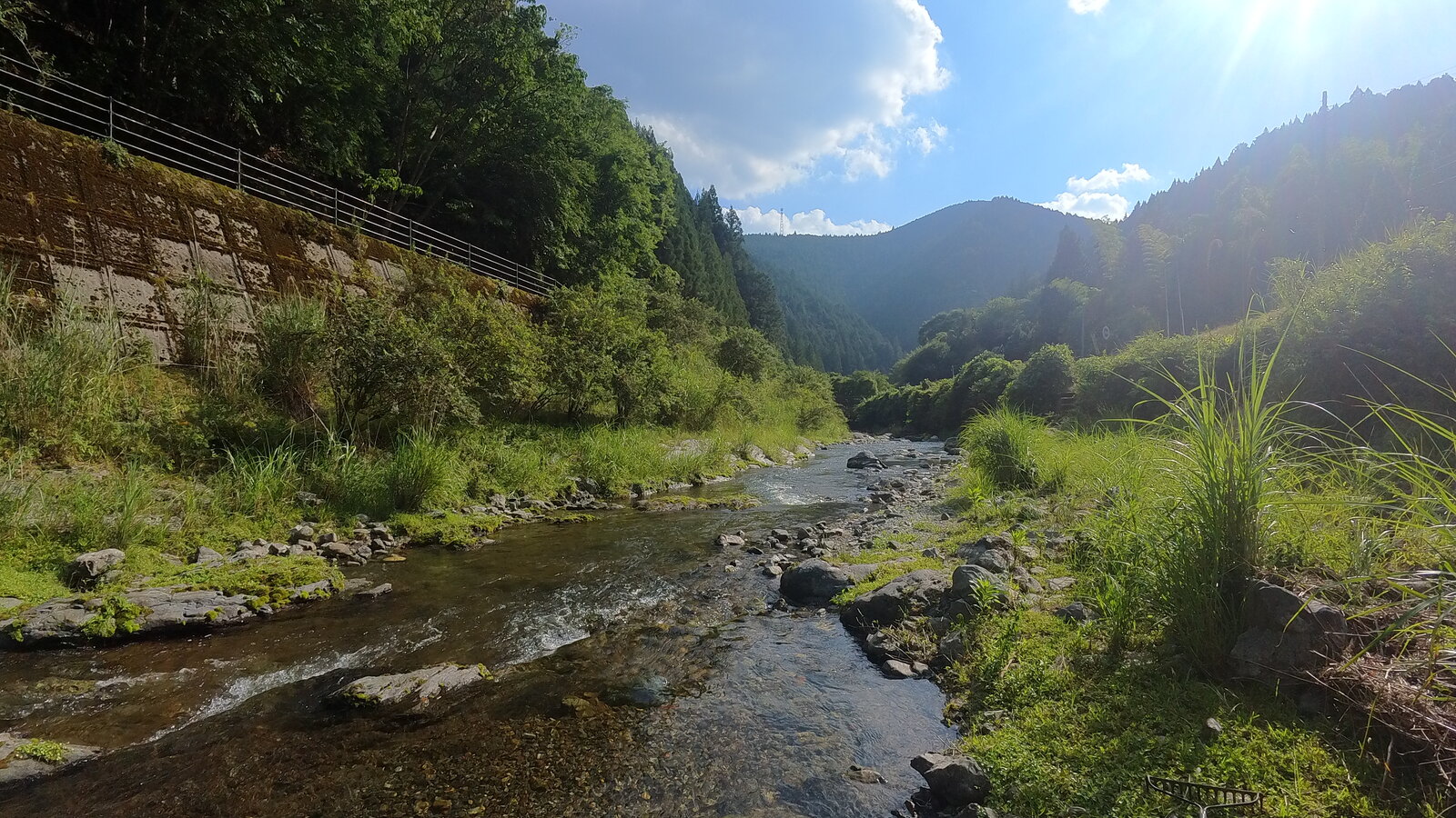 Small river behind the amago hatchery near Guest House Kurotaki